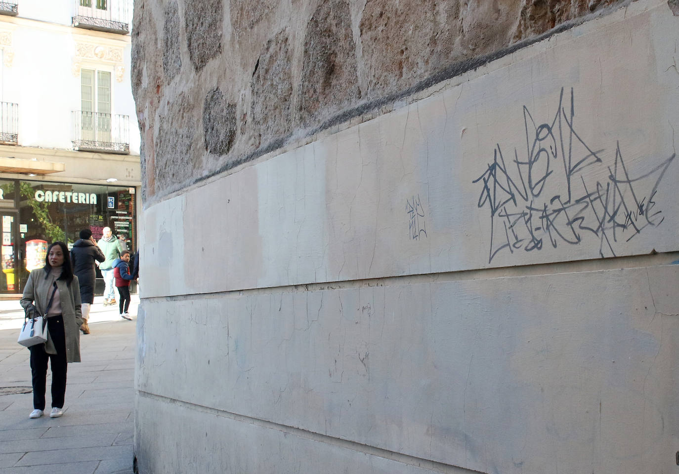 Pintadas por las calles de Segovia. 