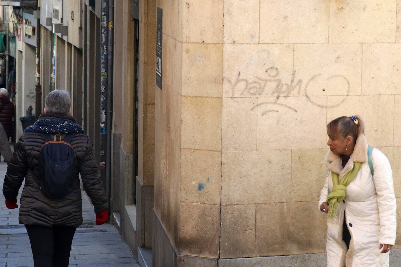 Pintadas por las calles de Segovia. 