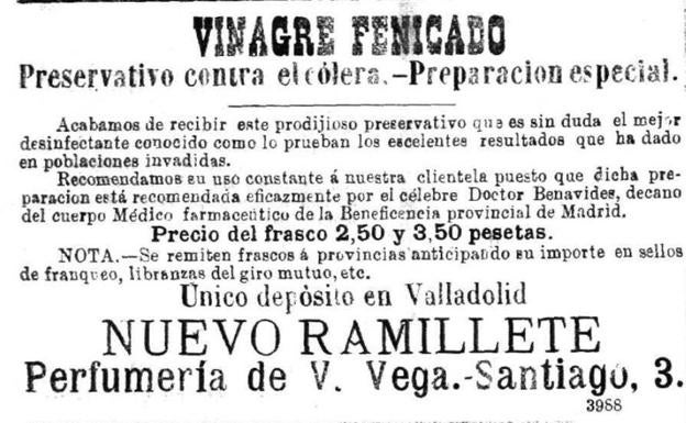 Anuncio del 1 de septiembre de 1885. 