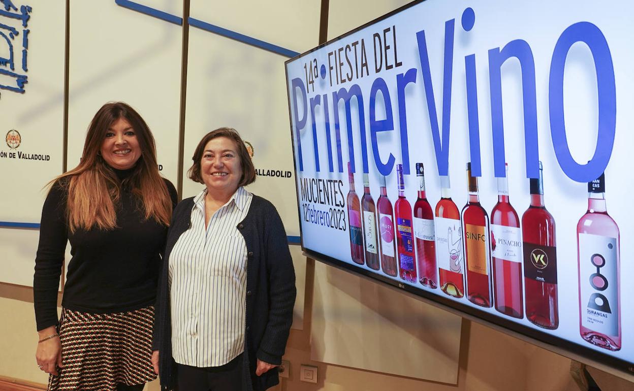 Presentación de la Fiesta del Primer Vino de Mucientes, este lunes en la Diputación de Valladolid.