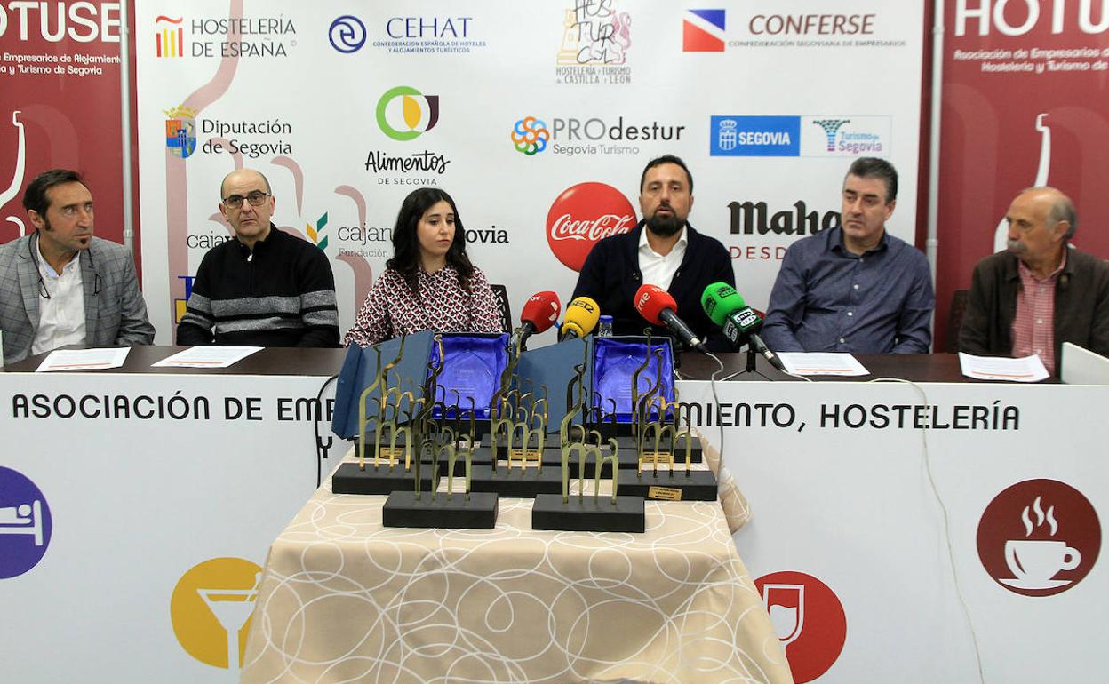 Presentación, este jueves, de la gala de entrega de premios de hostelería y turismo de Segovia. 