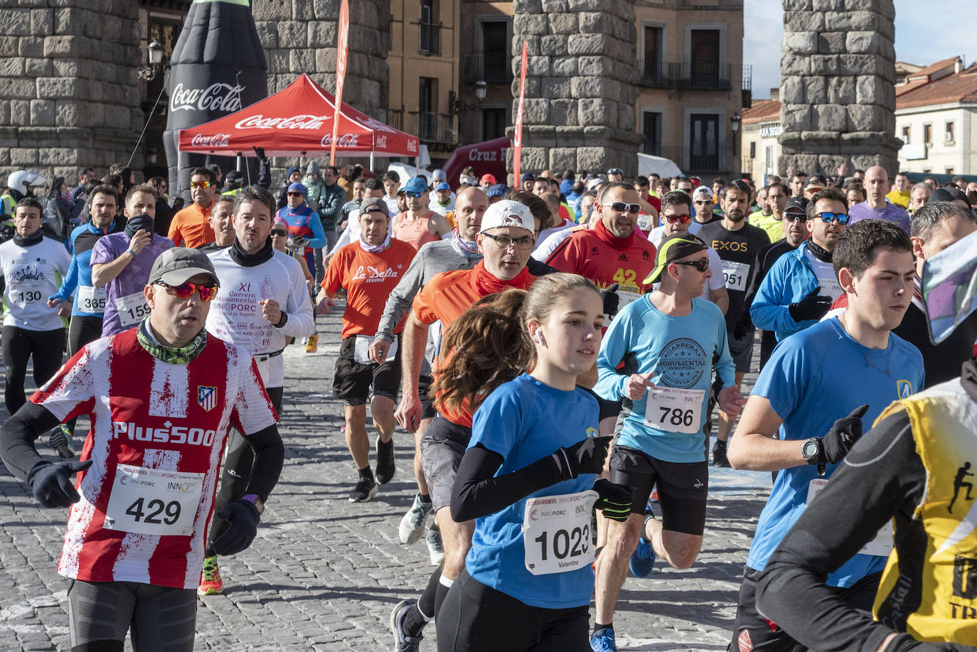 Álvaro Conde ha sido el primero en cruzar la línea de meta situada en el Azoguejo de Segovia. 