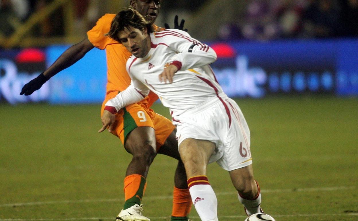 El último partido de la Selección Española en el José Zorrila en 2006, ante Costa de Marfil.