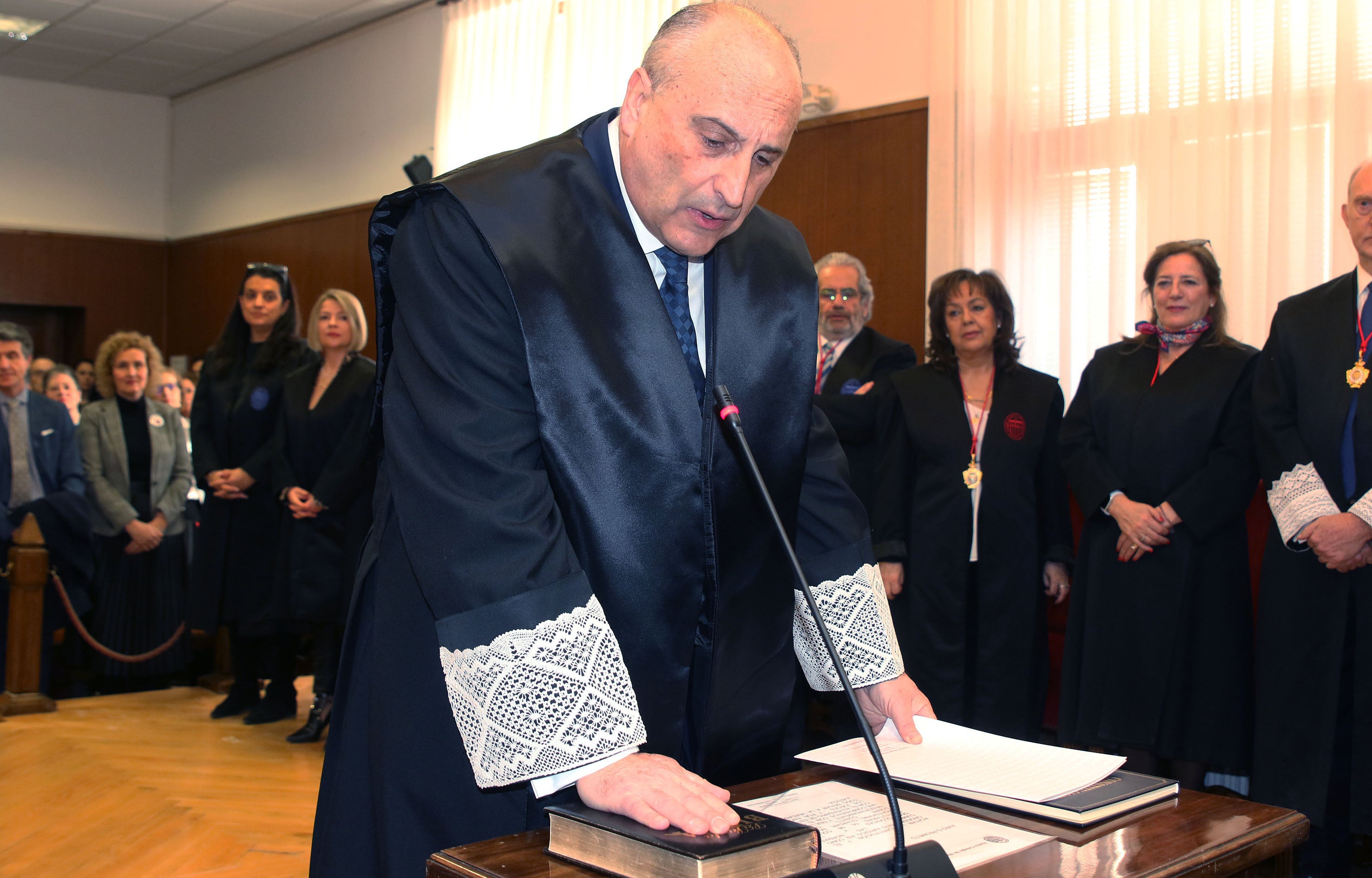 Emilio Fuentetaja, nuevo decano del colegio de abogados de Segovia. 