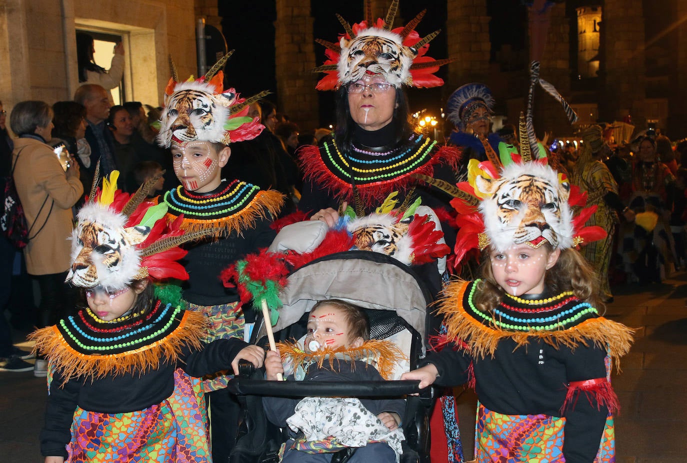 Desfile del sábado en el Carnaval de Segovia. 