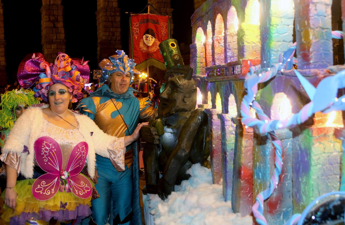 Desfile del sábado en el Carnaval de Segovia. 