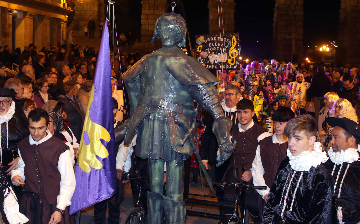 Desfile del sábado en el Carnaval de Segovia. 