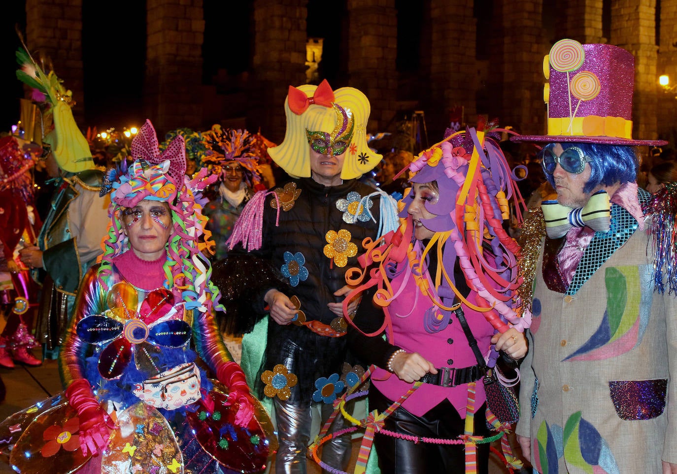 Desfile del sábado en el Carnaval de Segovia. 