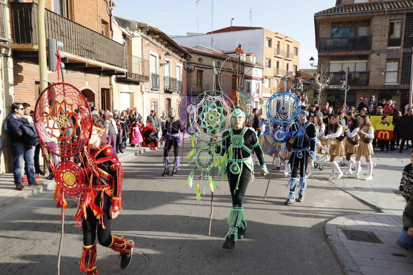 Un momento del desfile de carnaval en Tudela de Duero. 