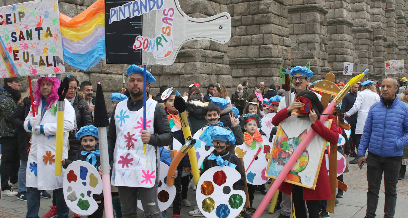 Desfile infantil en el Carnaval de Segovia. 