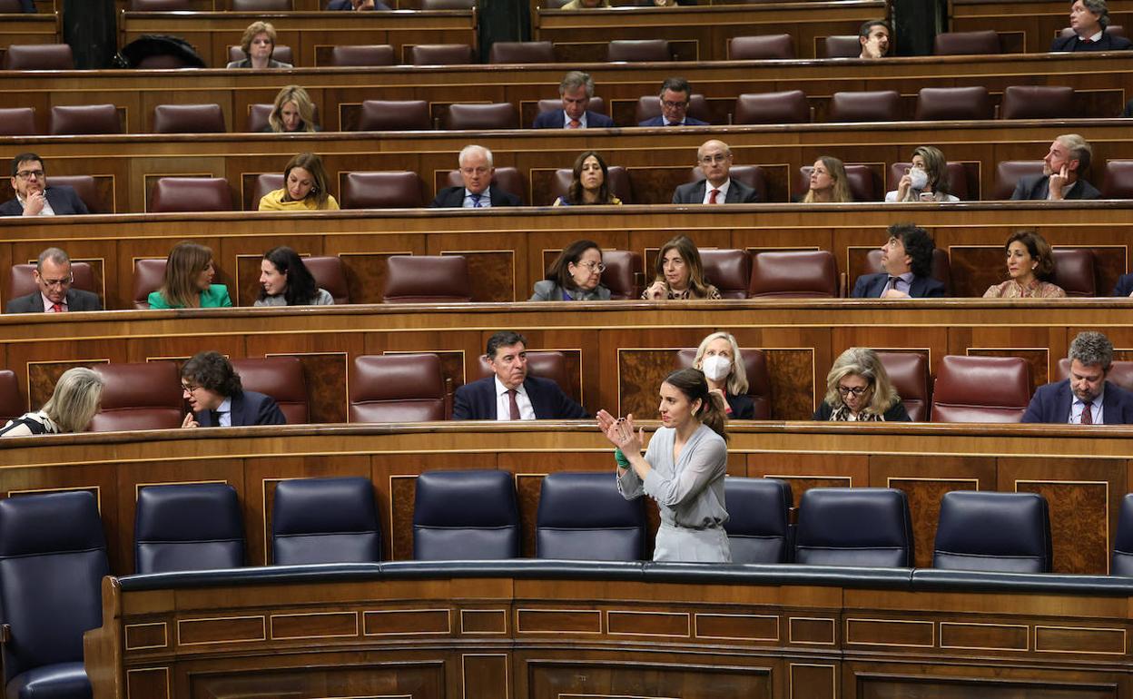 Congreso de los Diputados durante una sesión de debate. 