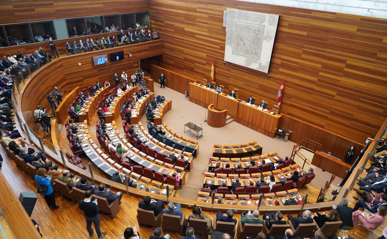 Pleno de constitución de las Cortes, celebrado hace un año. 