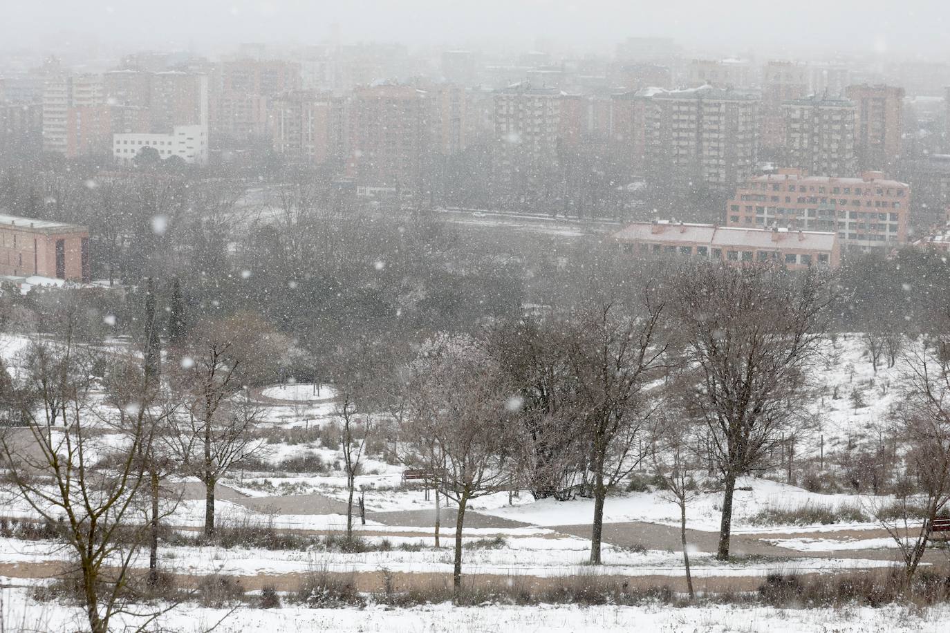 Fotos: Nieva en Valladolid capital