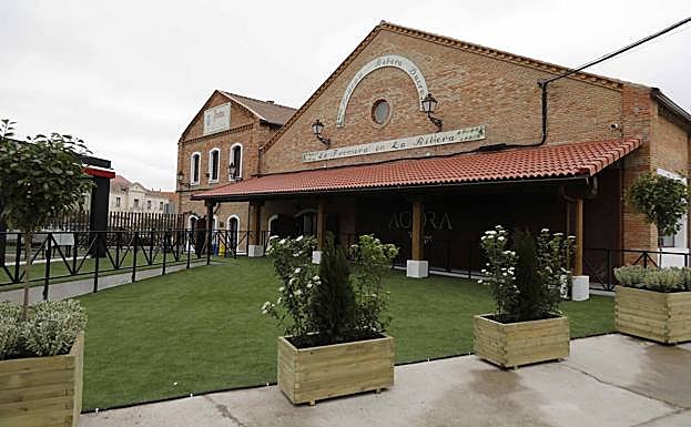 Ágora de Protos, inaugurada ayer, en la villa vallisoletana de Peñafiel.