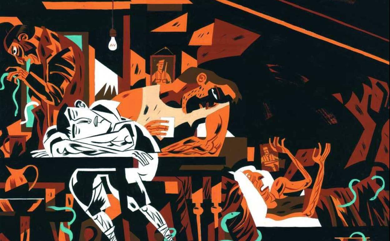 La obra 'Las guerras de nuestros antepasados', por Javier Olivares. 