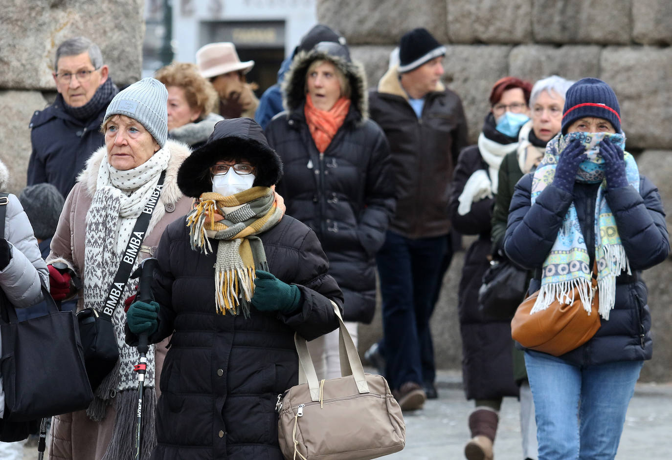 Jornada de frío extremo en la capital segoviana. 