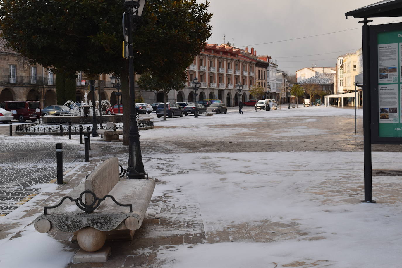 Fotos: La nieve y el frío no dan tregua en Aguilar de Campoo