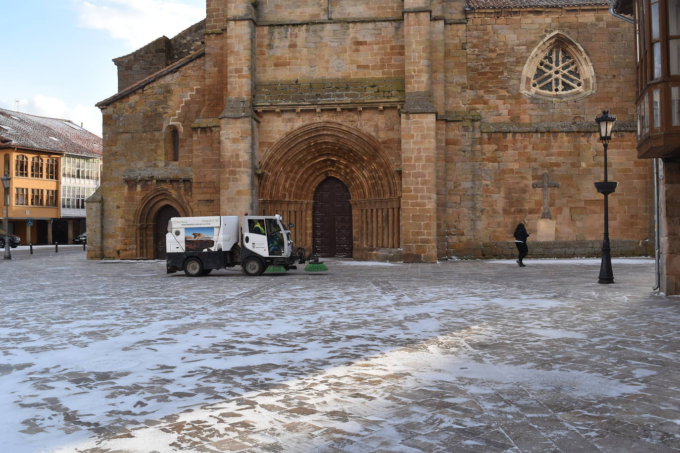 Fotos: La nieve y el frío no dan tregua en Aguilar de Campoo