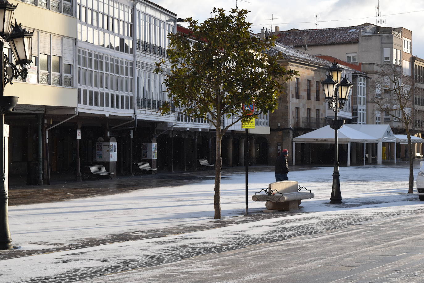 Fotos: La nieve y el frío no dan tregua en Aguilar de Campoo
