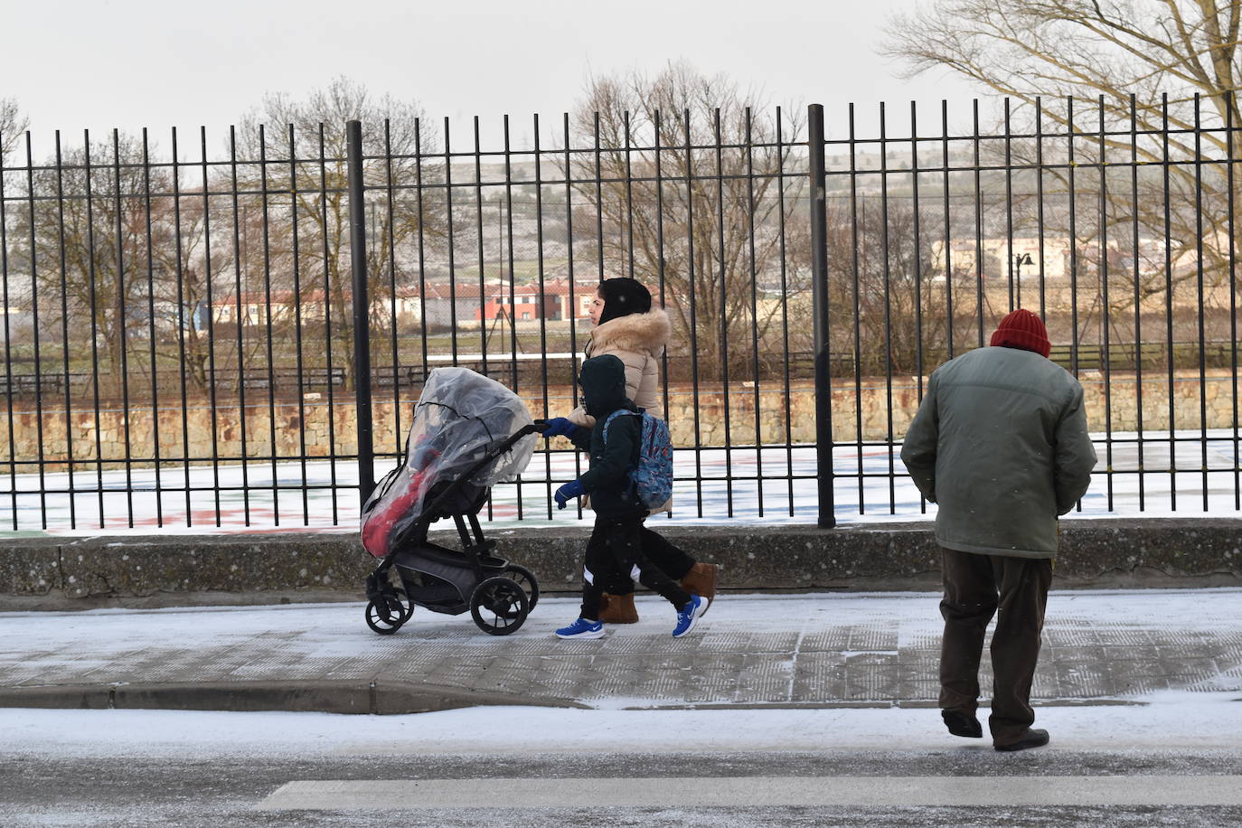Fotos: La nieve y el frío no dan tregua en Aguilar de Campoo