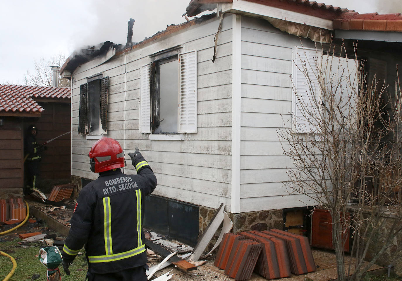 Incendio de una vivienda en Gallegos. 