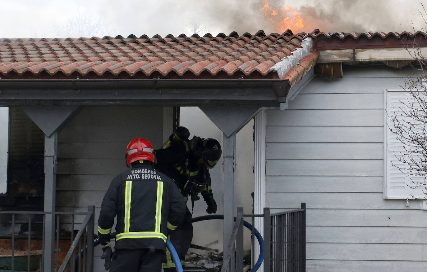 Incendio de una vivienda en Gallegos. 