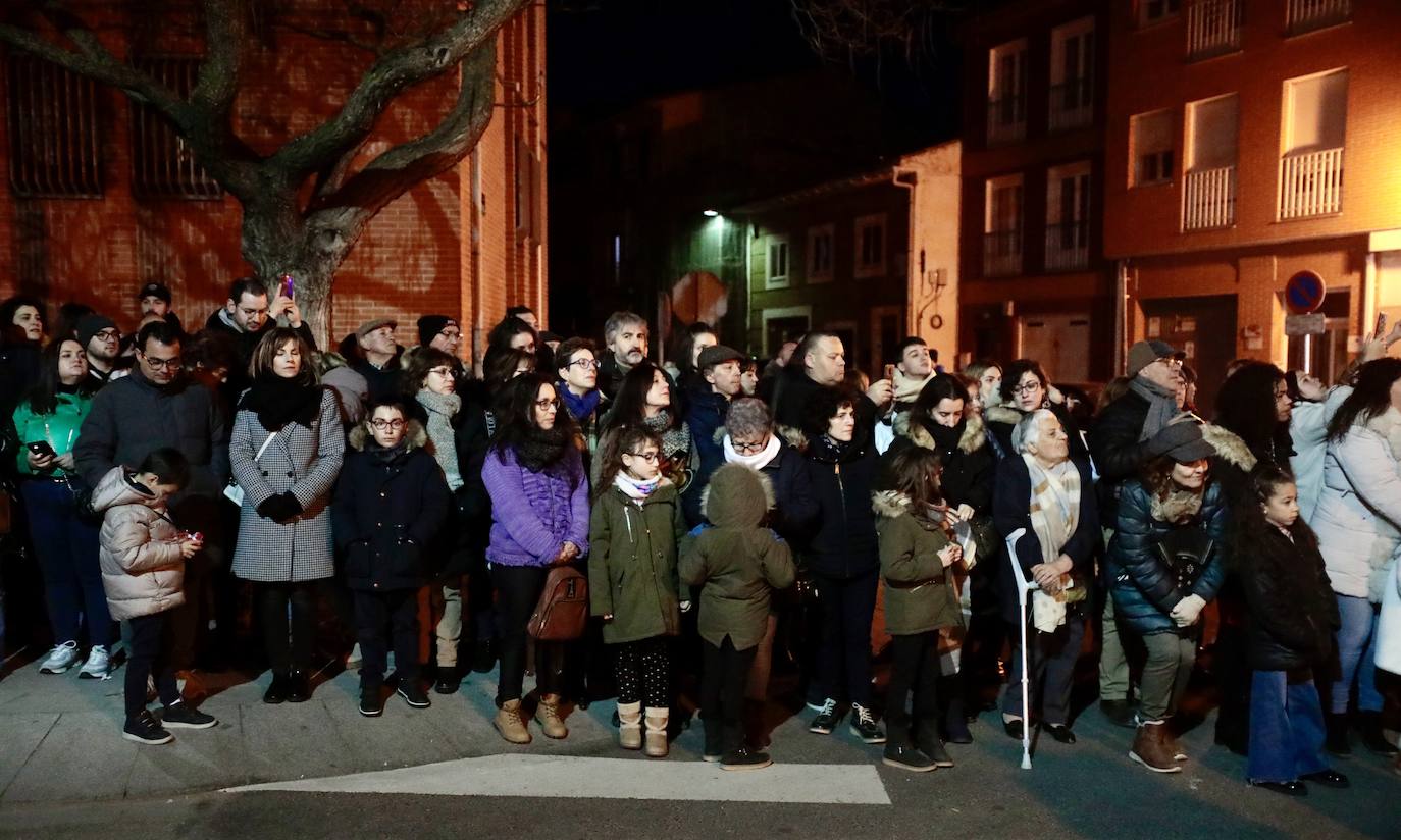Recreación, este sábado, de la llegada de la reina Juana a Tordesillas.