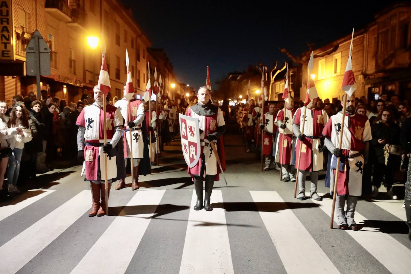 Recreación, este sábado, de la llegada de la reina Juana a Tordesillas.