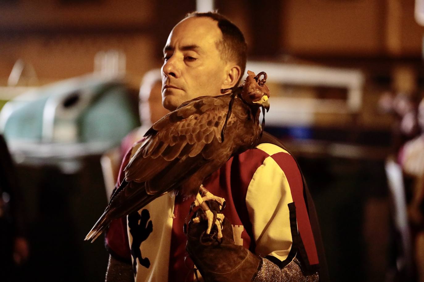 Recreación, este sábado, de la llegada de la reina Juana a Tordesillas.