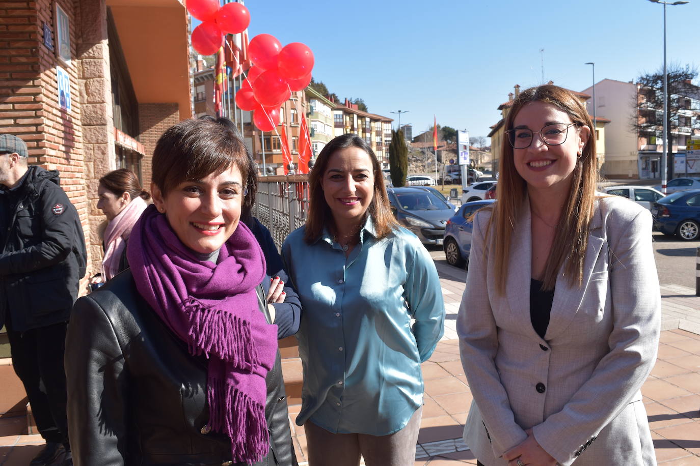 Isabel Rodríguez, Miriam Andrés y Critina Párbole.