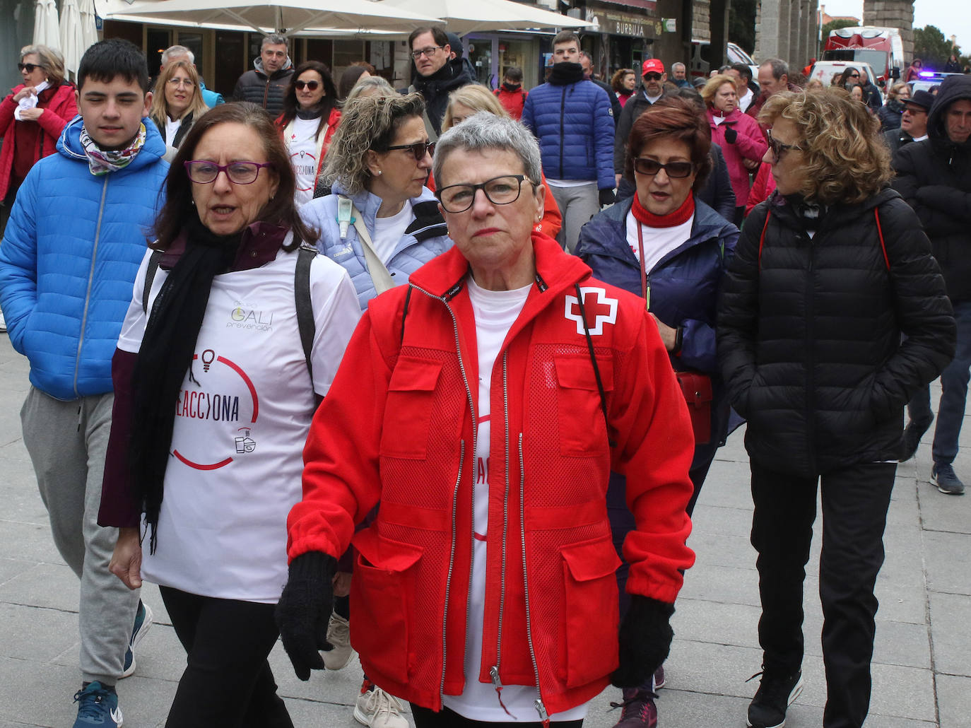 Marcha solidaria de la Cruz Roja en Segovia. 