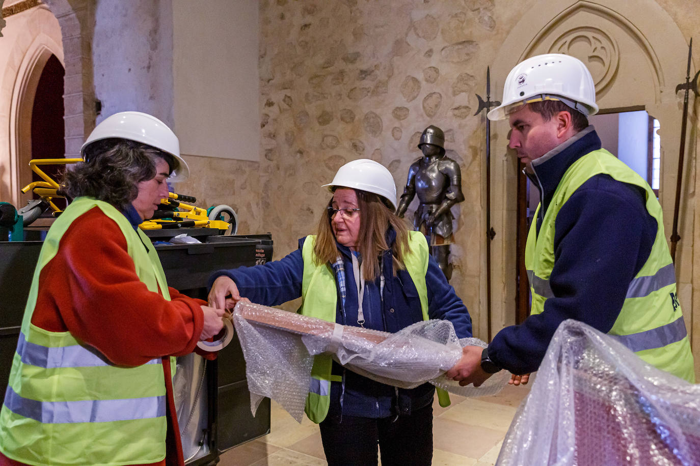 Simulacro de emergencias en el Alcázar de Segovia. ICAL Y EL NORTE