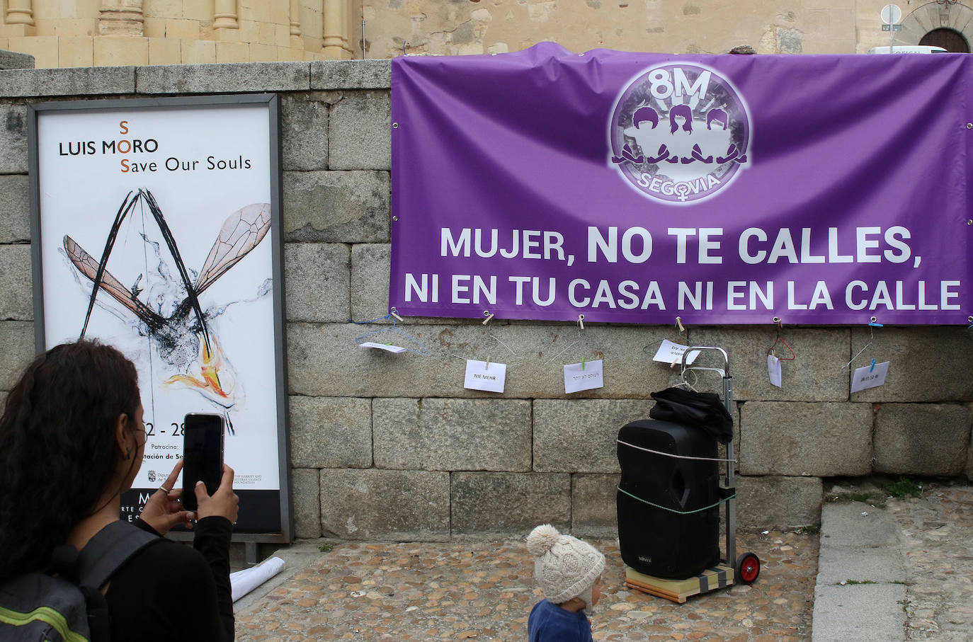 Actos del 8-M en Segovia. 