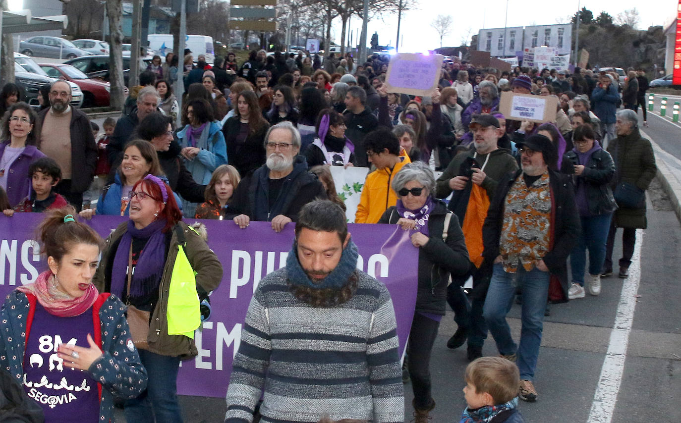 Manifestación del Día de la Mujer en Segovia. 