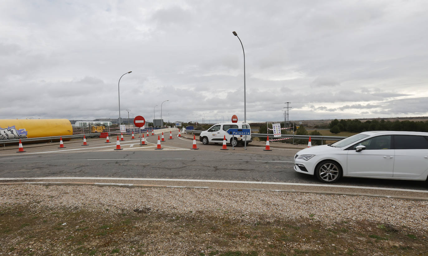 Fotos: Obras en la autovía P-11 de Palencia de acceso a Villamuriel