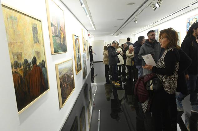 La exposición del II Certamen de Pintura Provincia de Valladolid.