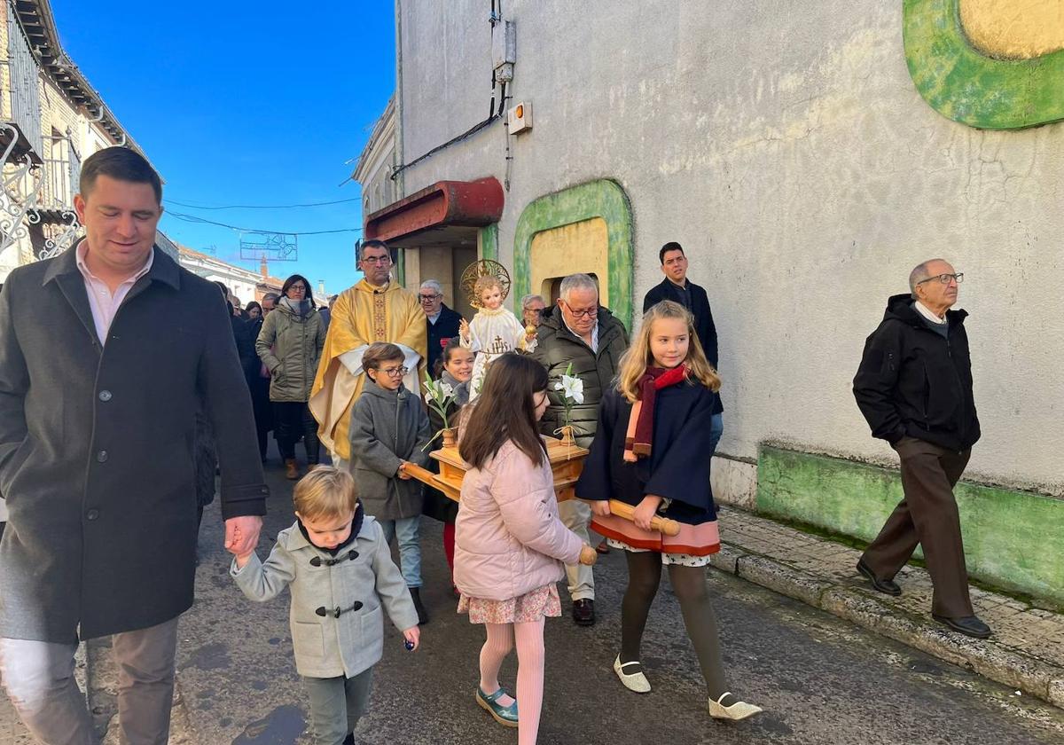 Mayorga estrena el año con la procesión del Niño Jesús