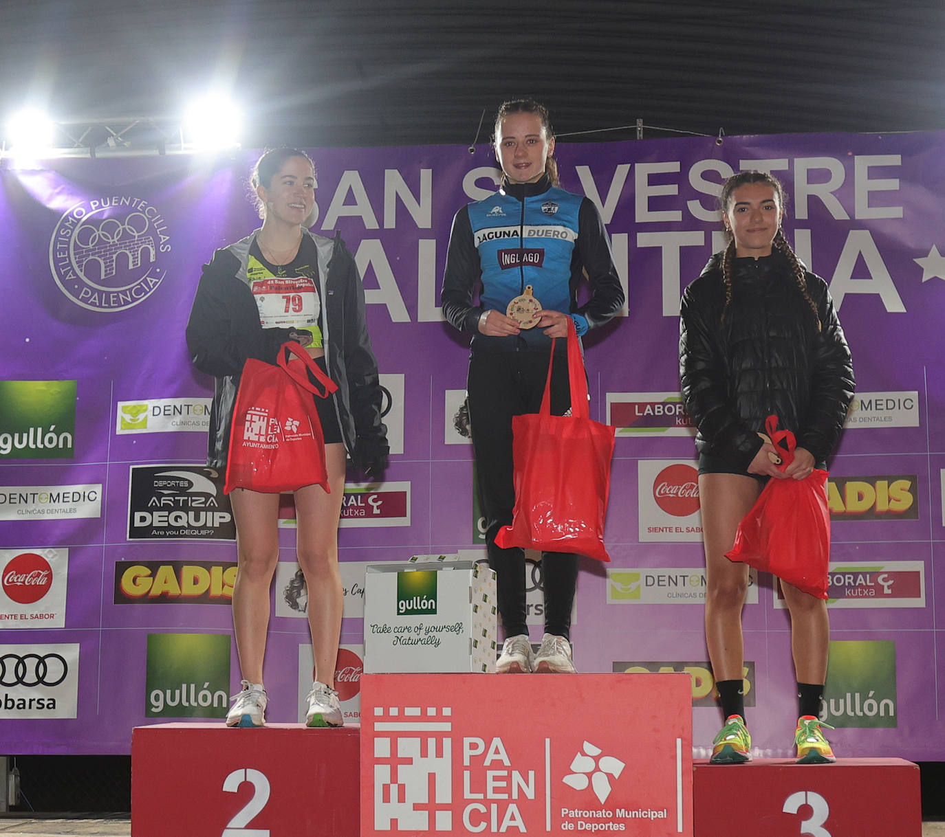 Podios de la San Silvestre Palentina