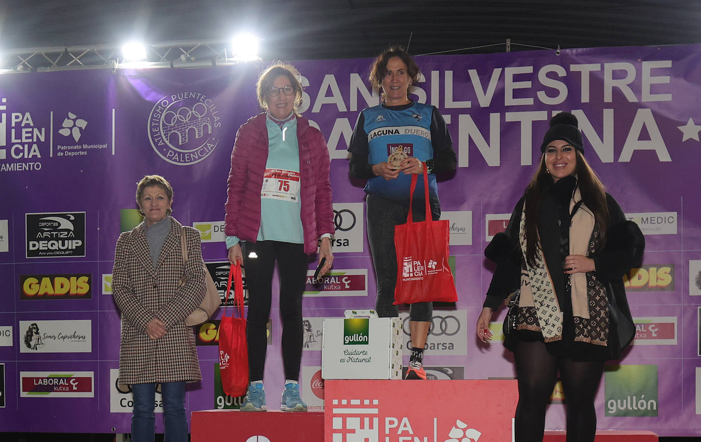 Podios de la San Silvestre Palentina