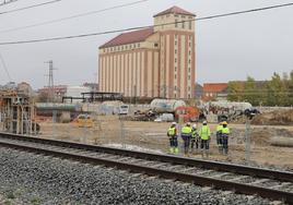 Obras de Adif junto a Los Tres Pasos.