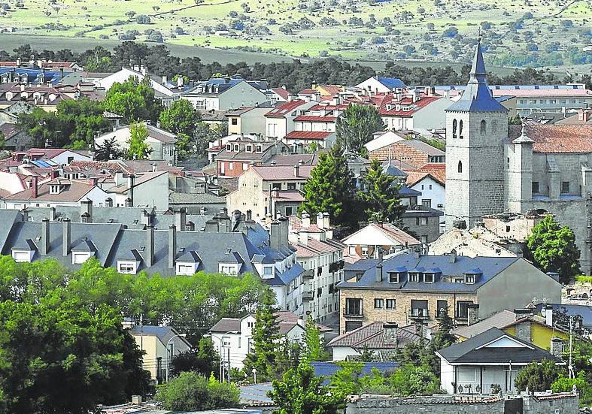 Vista de parte del municipio de El Espinar.