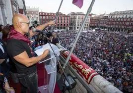 César Pérez Gellida, durante el pregón en 2018