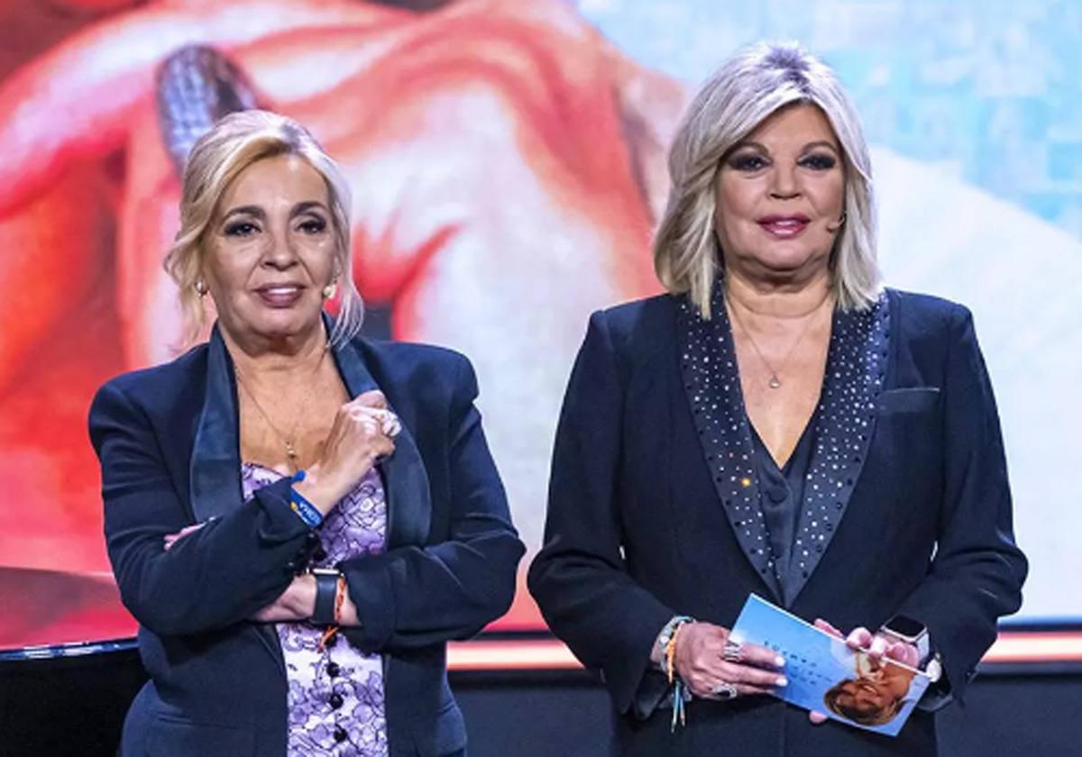 Carmen Borrego y Terelu Campos, en el homenaje a su madre, María Teresa Campos,