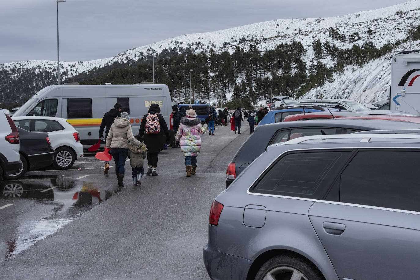 Los colapsos en Navacerrada, en imágenes