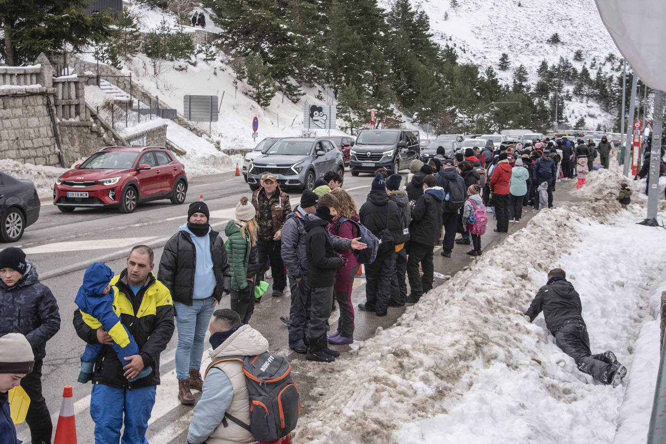 Los colapsos en Navacerrada, en imágenes