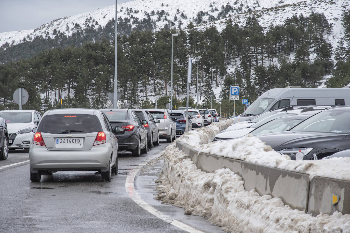 Los colapsos en Navacerrada, en imágenes