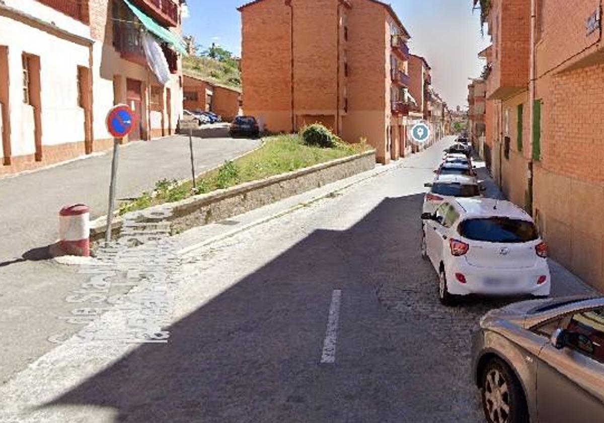 Captura de Google de las calles Guitarra (a la izquierda) y Santa María la Real de Nieva (derecha) en el barrio de San Lorenzo de Segovia.