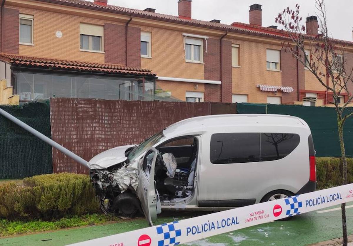 Estado en el que ha quedado uno de los vehículos implicados en el accidente.