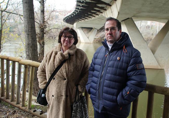 Montaña y Juan Carlos Martín, nietos de Guillermo 'El Catarro'.