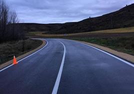 Carretera de Carrascal del Río, una vez abierta al tráfico tras el cierre de las últimas horas.